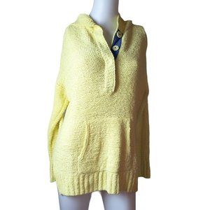 Caslon Yellow Hooded Pullover Sweater Pouch SP